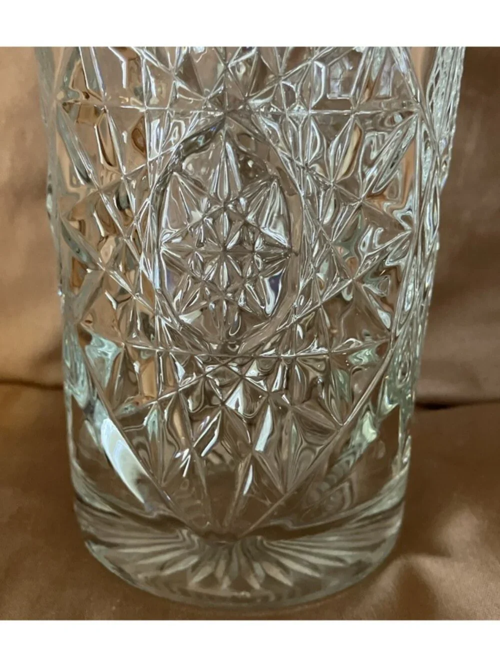 Set Of 2 Libbey Glass Hobstar 16 oz Highball Tumbler